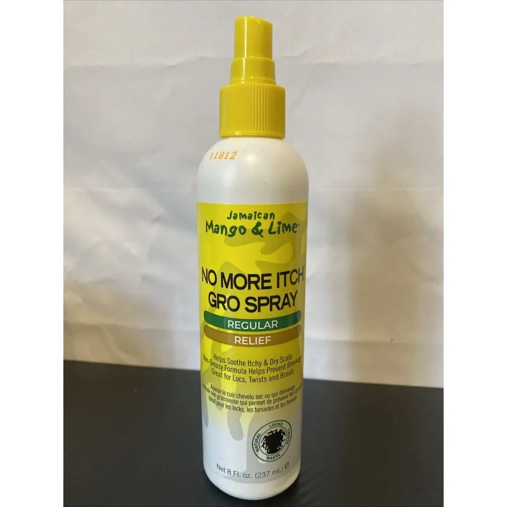 Jamaican Mango & Lime‎ No More Itch Gro Spray Rasta Locks & Twist 8oz